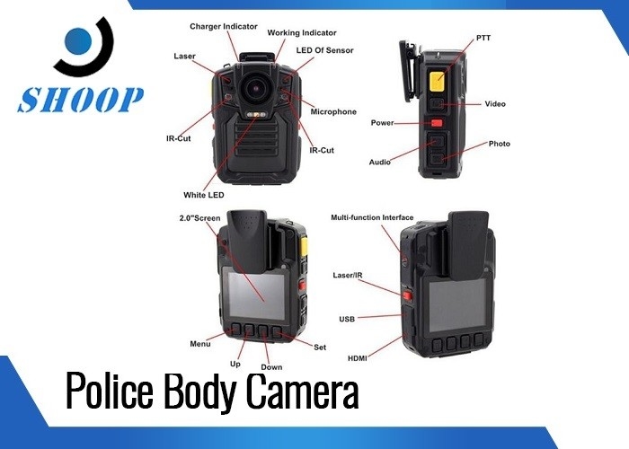 videoregistratore di applicazione di legge di Bluetooth del registratore della macchina fotografica del corpo di 1080P HD audio